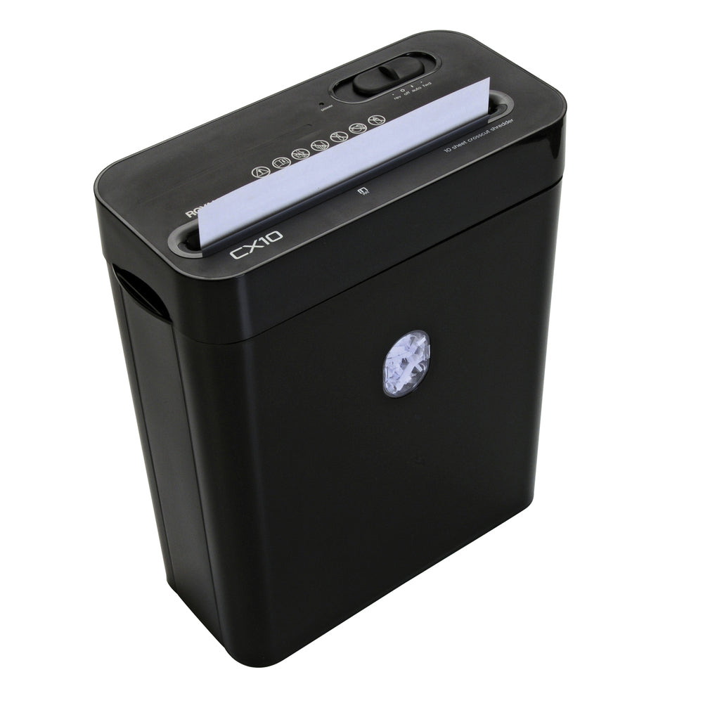 Adler Royal 89342X Cx10 Cross Cut Shredder - Shreds 10 Sheets, 3.5 Gallon Wastebasket, Black
