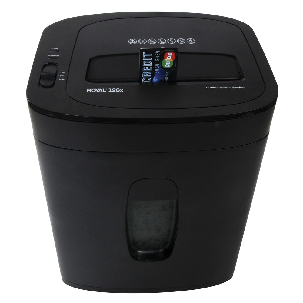 Adler Royal 95001G Cross Cut Shredder - Shreds 12 Sheets - 5/32" x 1 1/4" Pieces