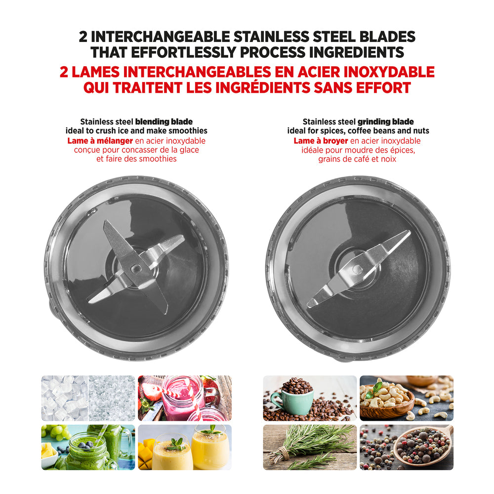 Starfrit 024325-003-0000 Personal Blender with 2 Tumblers Image 1