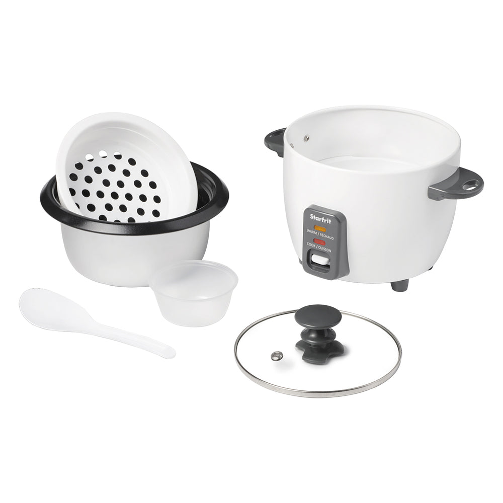 Starfrit 024734-001-0000 6-Cup Electric Rice Cooker with Ceramic Coating Image 1