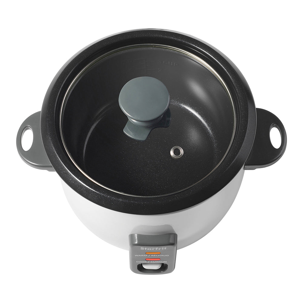 Starfrit 024734-001-0000 6-Cup Electric Rice Cooker with Ceramic Coating