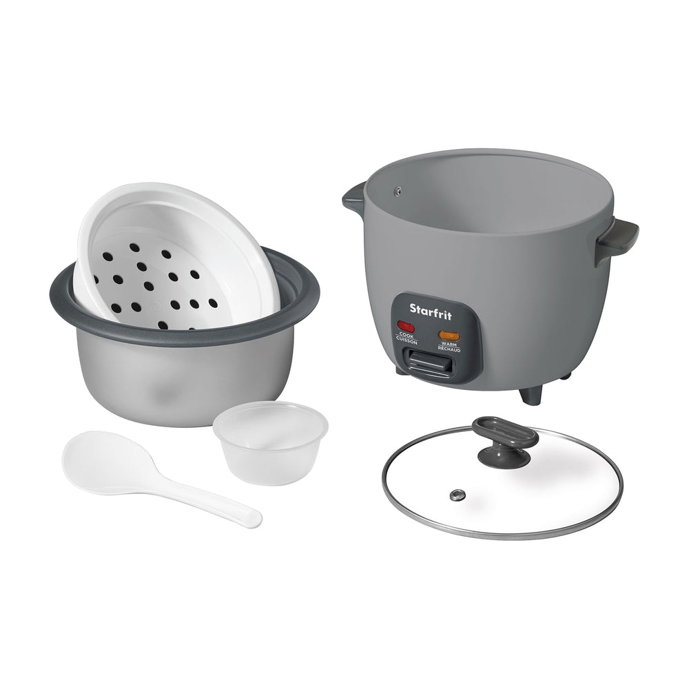 Starfrit 024739-001-0000 Rice Cooker 10-Cup Ceramic Pot Gray Image 1