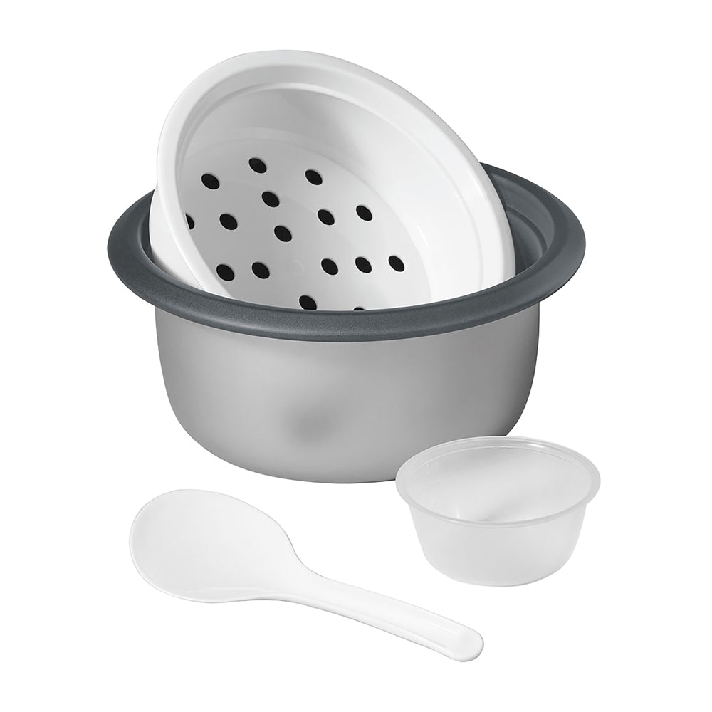 Starfrit 024739-001-0000 Rice Cooker 10-Cup Ceramic Pot Gray