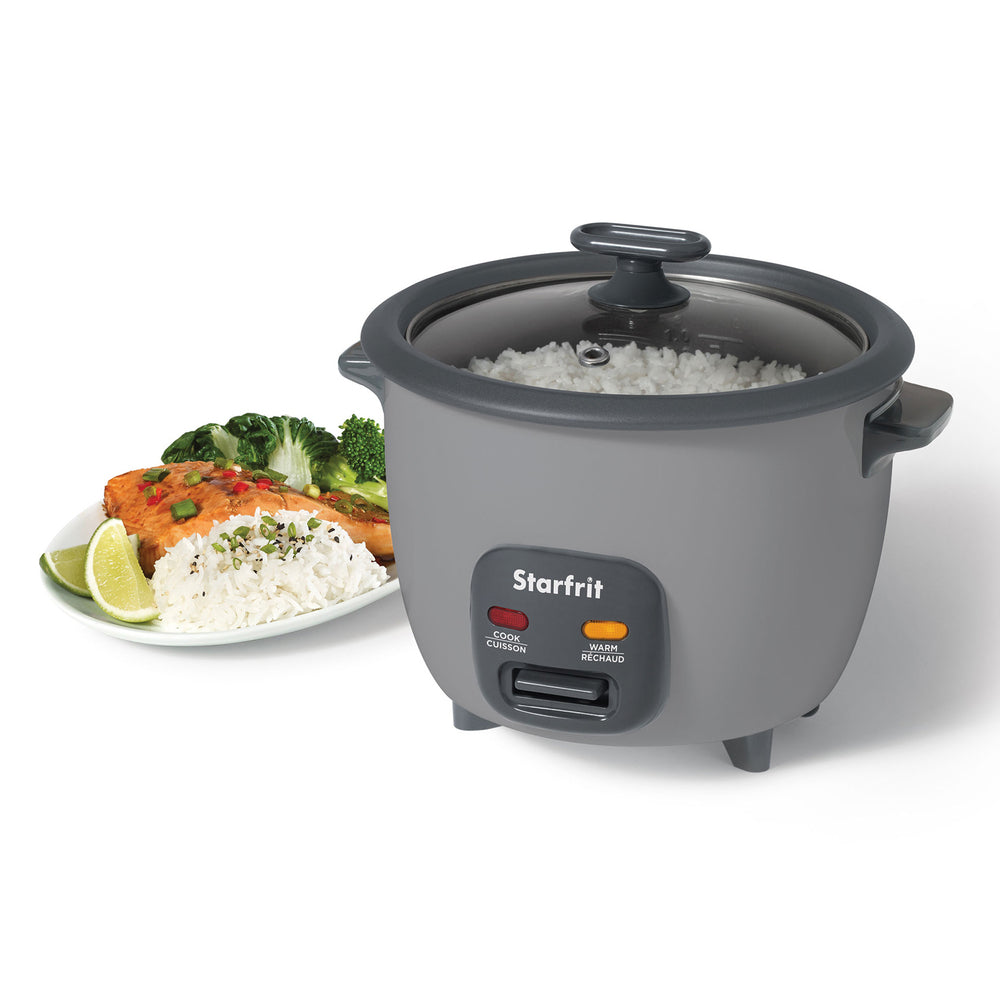Starfrit 024739-001-0000 Rice Cooker 10-Cup Ceramic Pot Gray