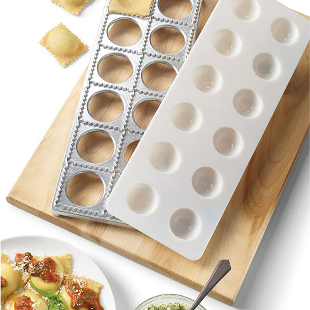 Starfrit 093663-006-0000 Stuffed Pasta Mold - 12-Cavity Tray & Press