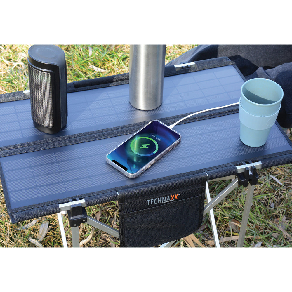 Technaxx 5083 20W Solar Camping Table with USB Ports