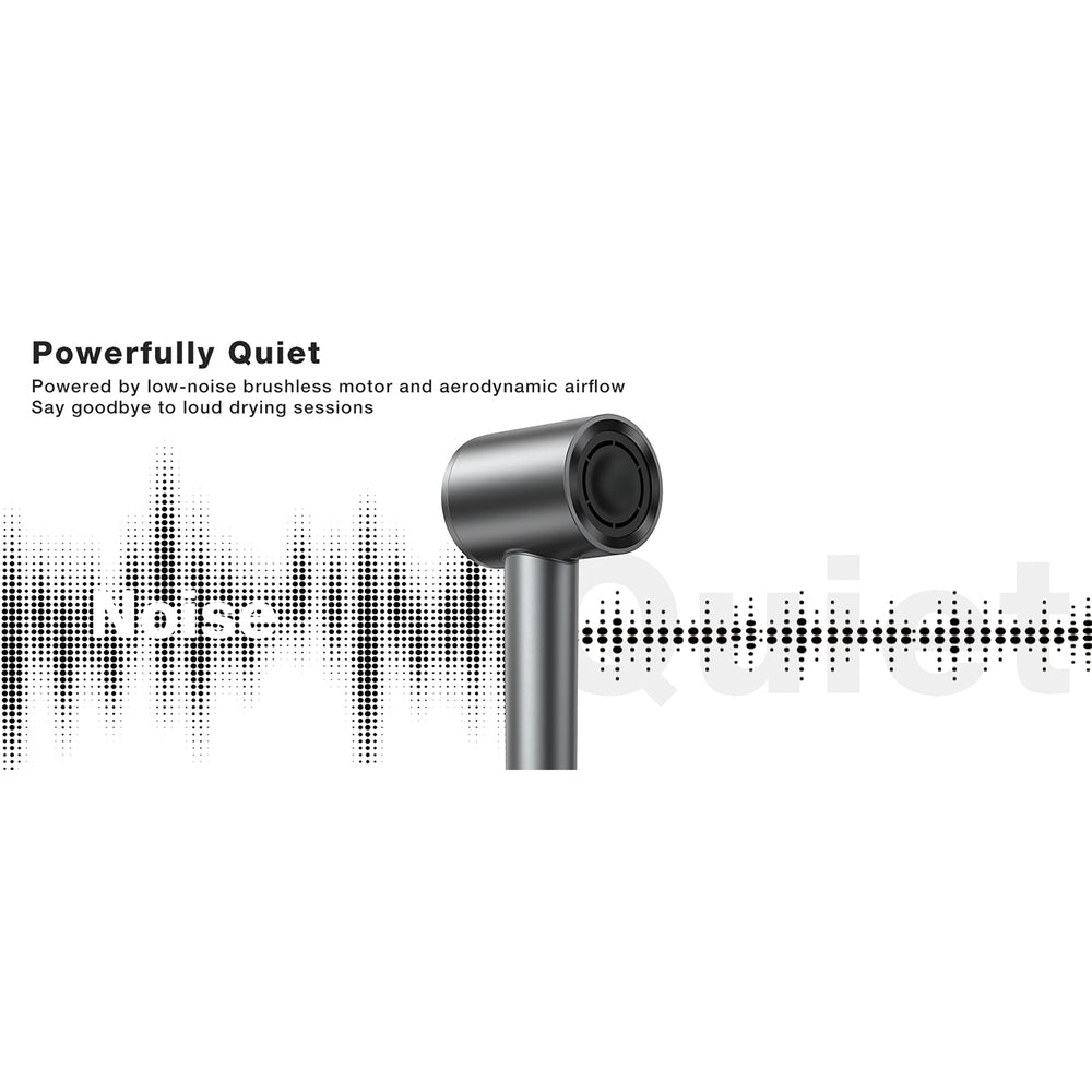 Torras X00HR2003 Hair Dryer Gray LCD Display High-Speed 1600W