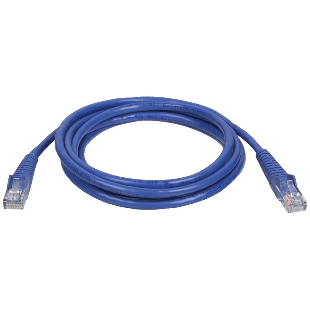 Tripp Lite N001-005-BL Cat5E Patch Cable 5Ft Blue Snagless Molded RJ45 M/M Image 1