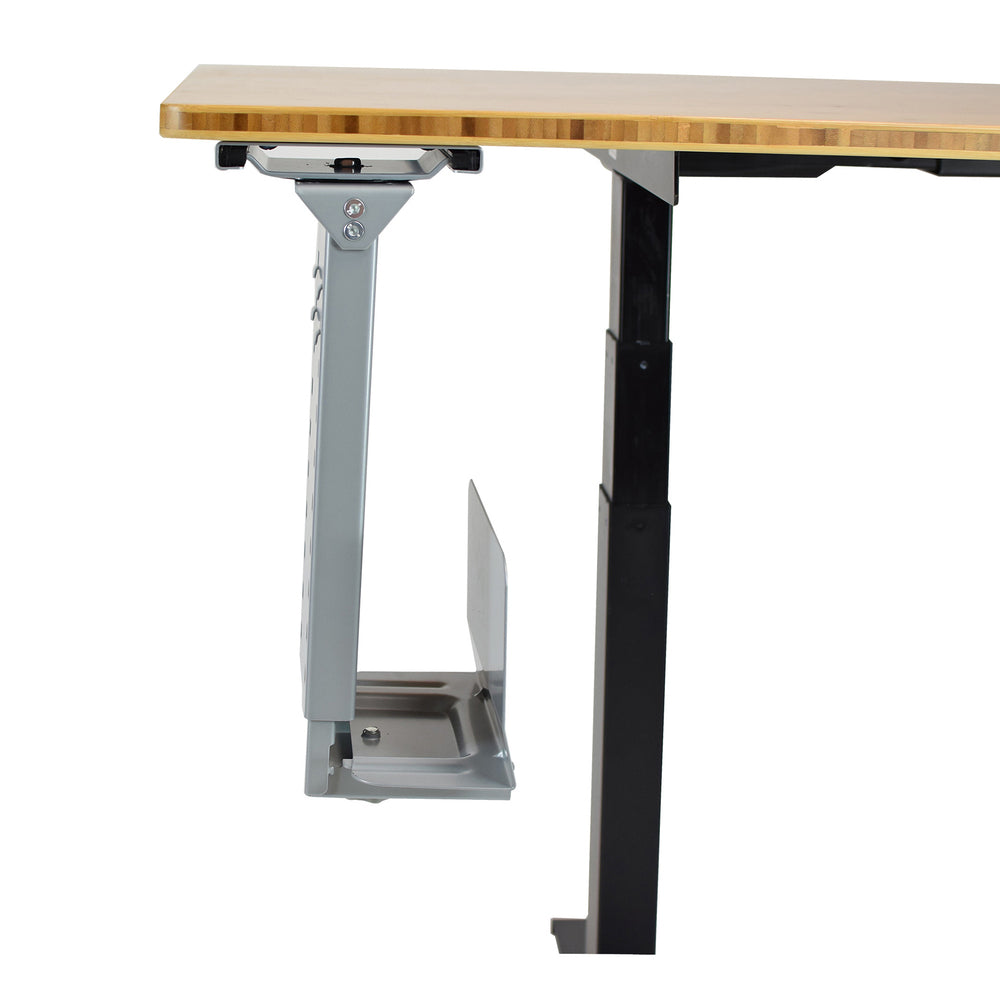 Uncaged Ergonomics CPU1G Under-Desk CPU Holder - Swivels 360deg, Adjustable Height & Width