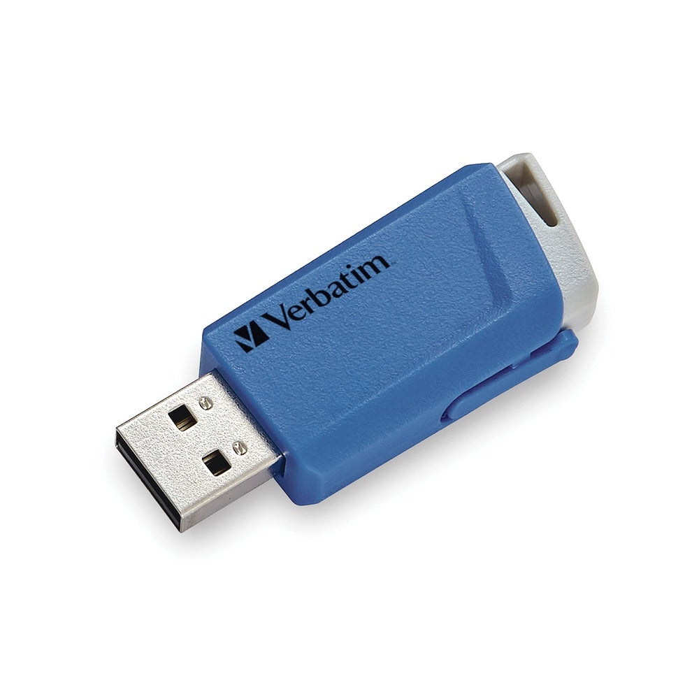 Verbatim 70376 16GB USB Flash Drive 2Pk Blue Yellow - Store 'N' Click