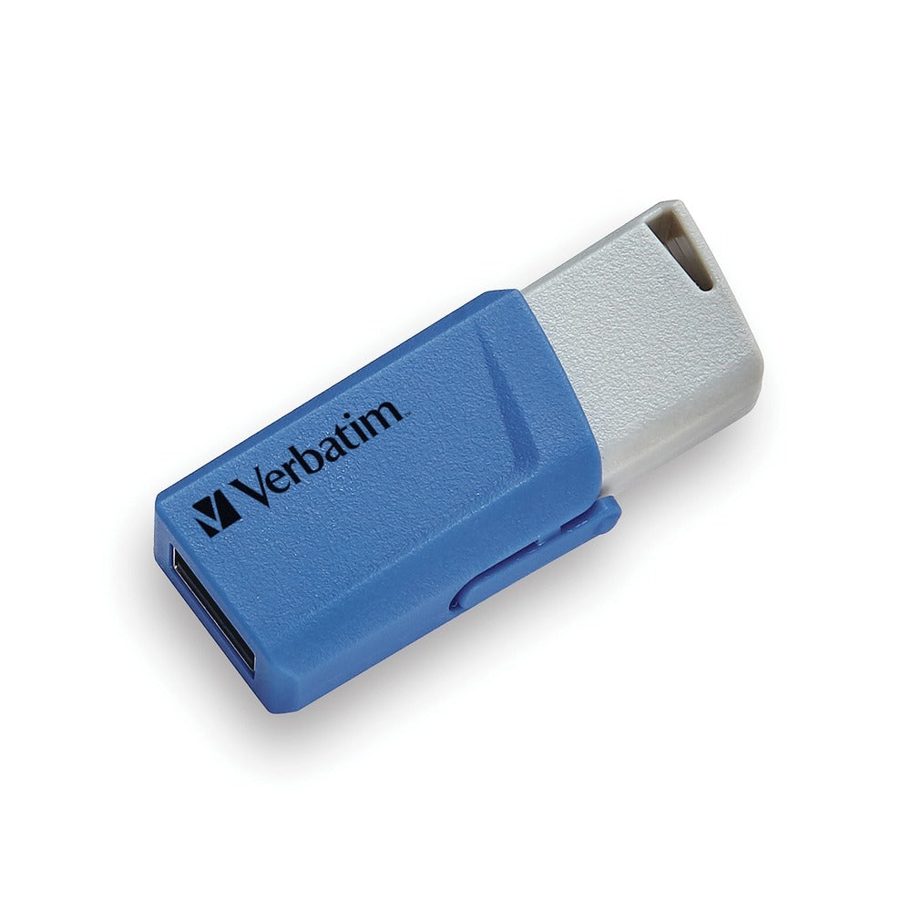 Verbatim 70376 16GB USB Flash Drive 2Pk Blue Yellow - Store 'N' Click