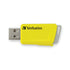 Verbatim 70376 16GB USB Flash Drive 2Pk Blue Yellow - Store 'N' Click
