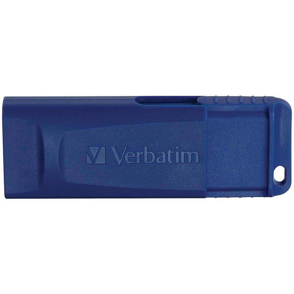 Verbatim Corporation 97087 4Gb Flash Drive Usb 2.0 Retractable Blue