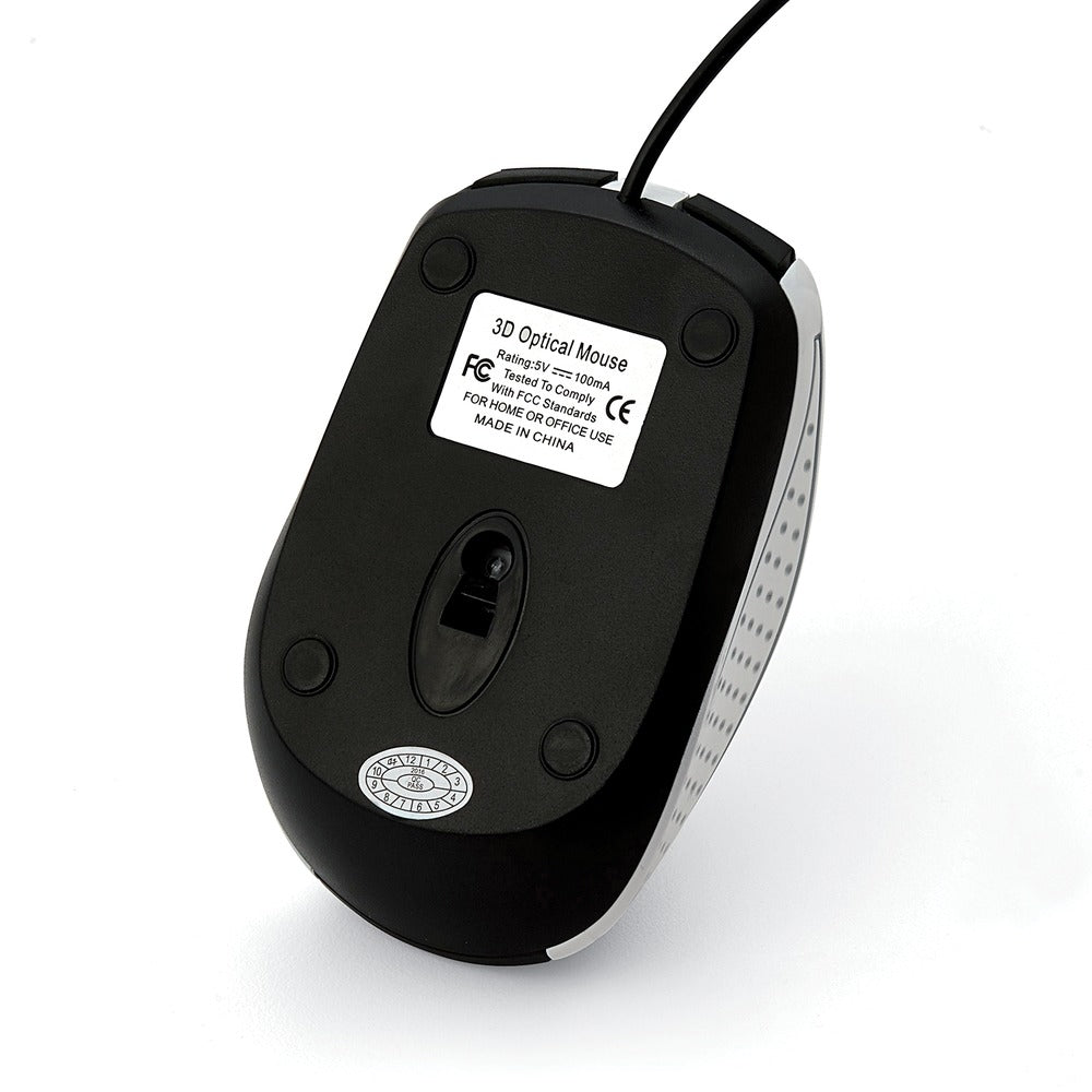 Verbatim Americas LLC 99740 Corded Notebook Optical Mouse - White