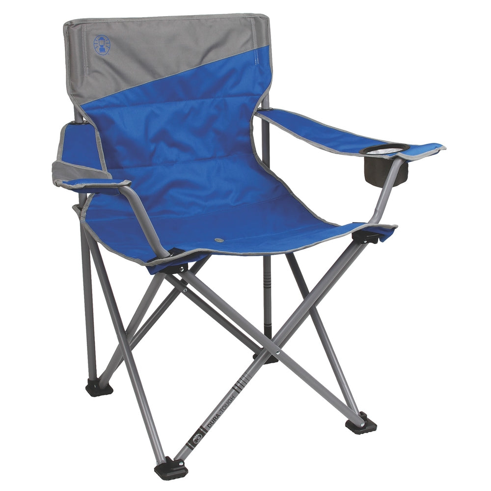 Coleman 2000035476 Big Tall Camping Chair Blue Oversized Seat Large Feet Image 1