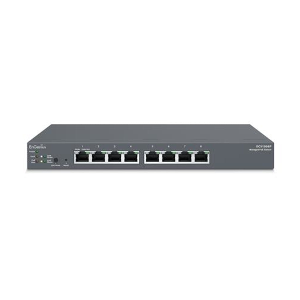 EnGenius ECS1008P 8Pt Cloud Managed Gigabit L2 Poe Switch Image 1