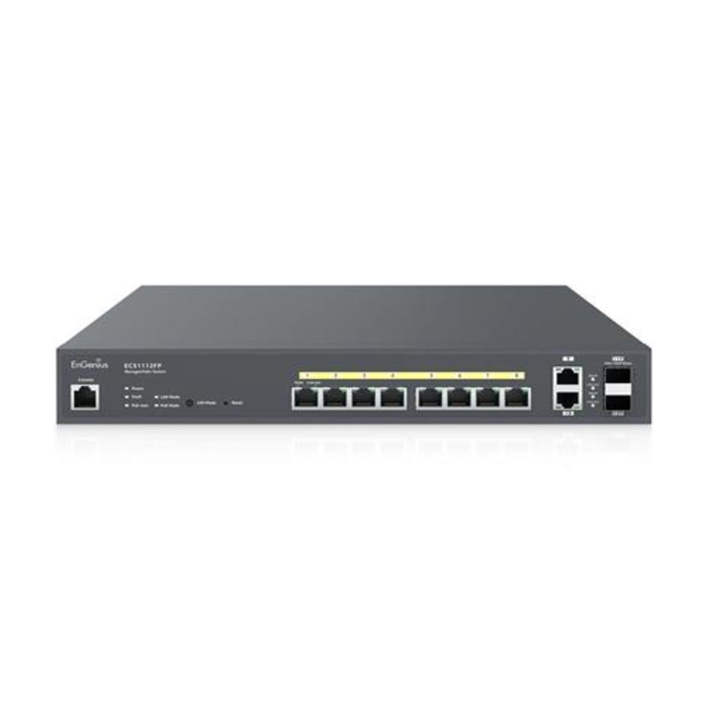EnGenius ECS1112FP Switch 8-Port Cloud Managed Gigabit L2 Poe+ Switch Image 1