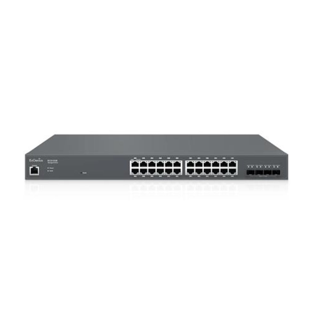 EnGenius ECS1528 Gigabit L2 Switch 24Pt Cloud Managed Rack-Mount Image 1