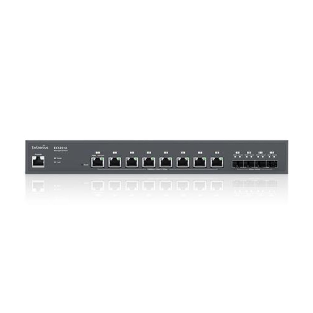 Engenius ECS2512 8Pt Cloud Managed Multi-Gigabit Rack-Mount Switch Image 1
