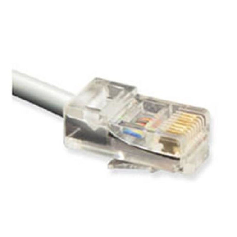 Cablesys ICLC807FSV 7' Flat Line Cord 8P8C Silver - Telephone Line Cord Image 1