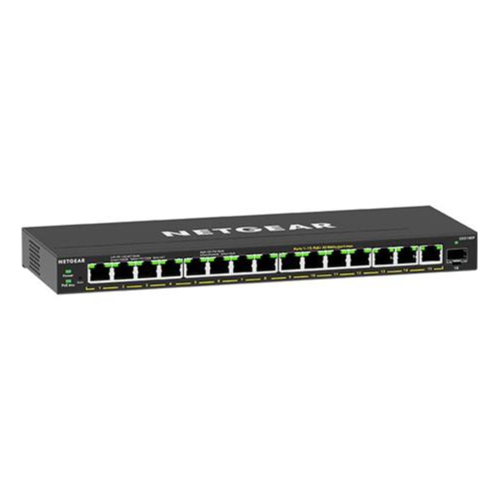Netgear GS316EP-100NAS 16-Port PoE+ Gigabit Ethernet Switch 180W 1 SFP Image 1