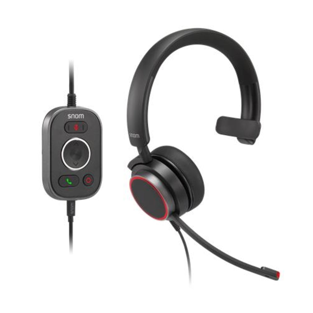 Snom A330M USB Monaural Headset with Remote Control Image 1