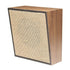 Valcom V-1222 Dual-Input Wall Speaker Light Brown Amplified Image 1