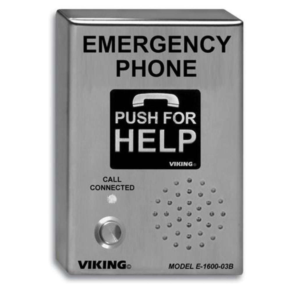 Viking E-1600-03B ADA Stainless Steel Vandal Resistant Emergency Phone Image 1