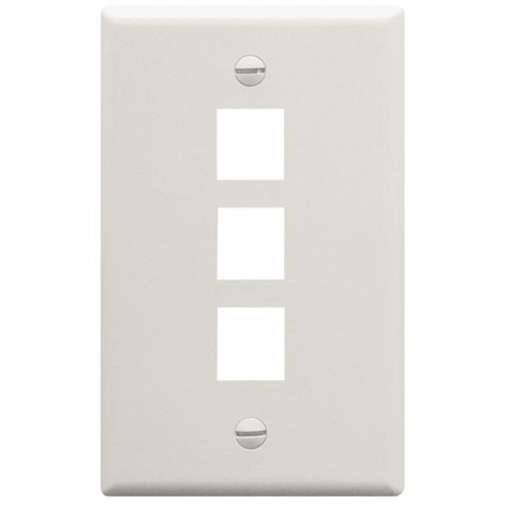 Wavenet Face-3-Wh-25Pk Fp03Pwh-Spk Faceplate 25 Pk White Image 1