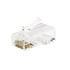 Wavenet RJ45-Utp-100Pk Cat6 Modular Plug - Rectangular Entry for Round Style Solid or Stranded Cables Image 1