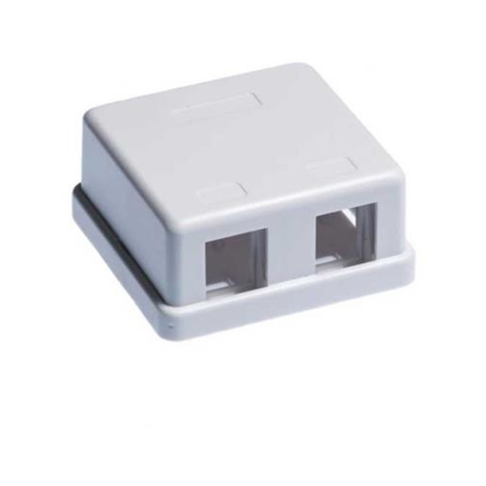 Wavenet Surface-2-Wh Smb-2Wh-S Surface Box 2 Port White Image 1