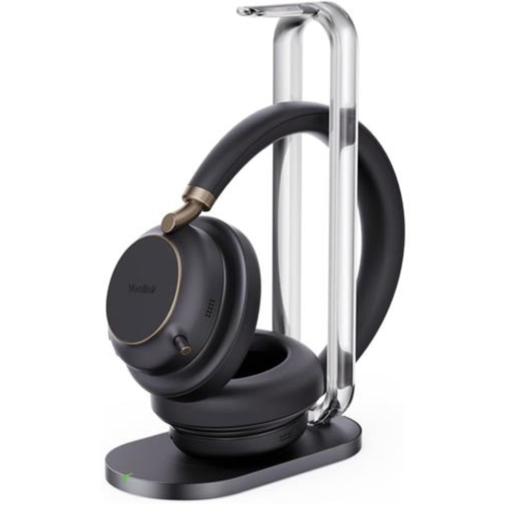 Yealink BH76 Plus Bluetooth Headset with Charging Stand - Teams Black USB-C/A Image 1