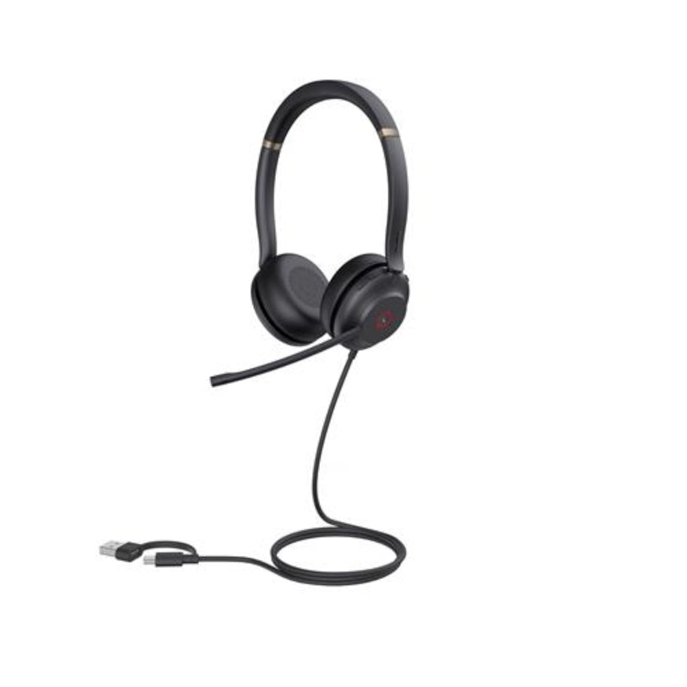 Yealink UH37 Dual UC USB-C/A Headset - Noise-Canceling Microphones - Music Control Image 1