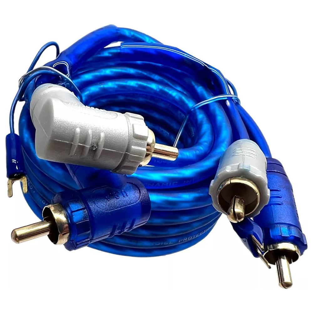 Xscorpion 18Tr RCA Cable Blue 18' Triple Shielded with Remote Wire Image 1