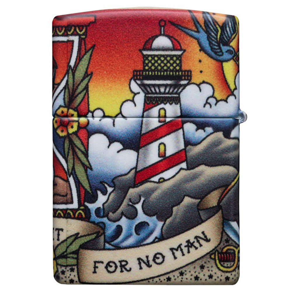 Zippo 49532 Windproof Lighter Nautical Tattoo Design