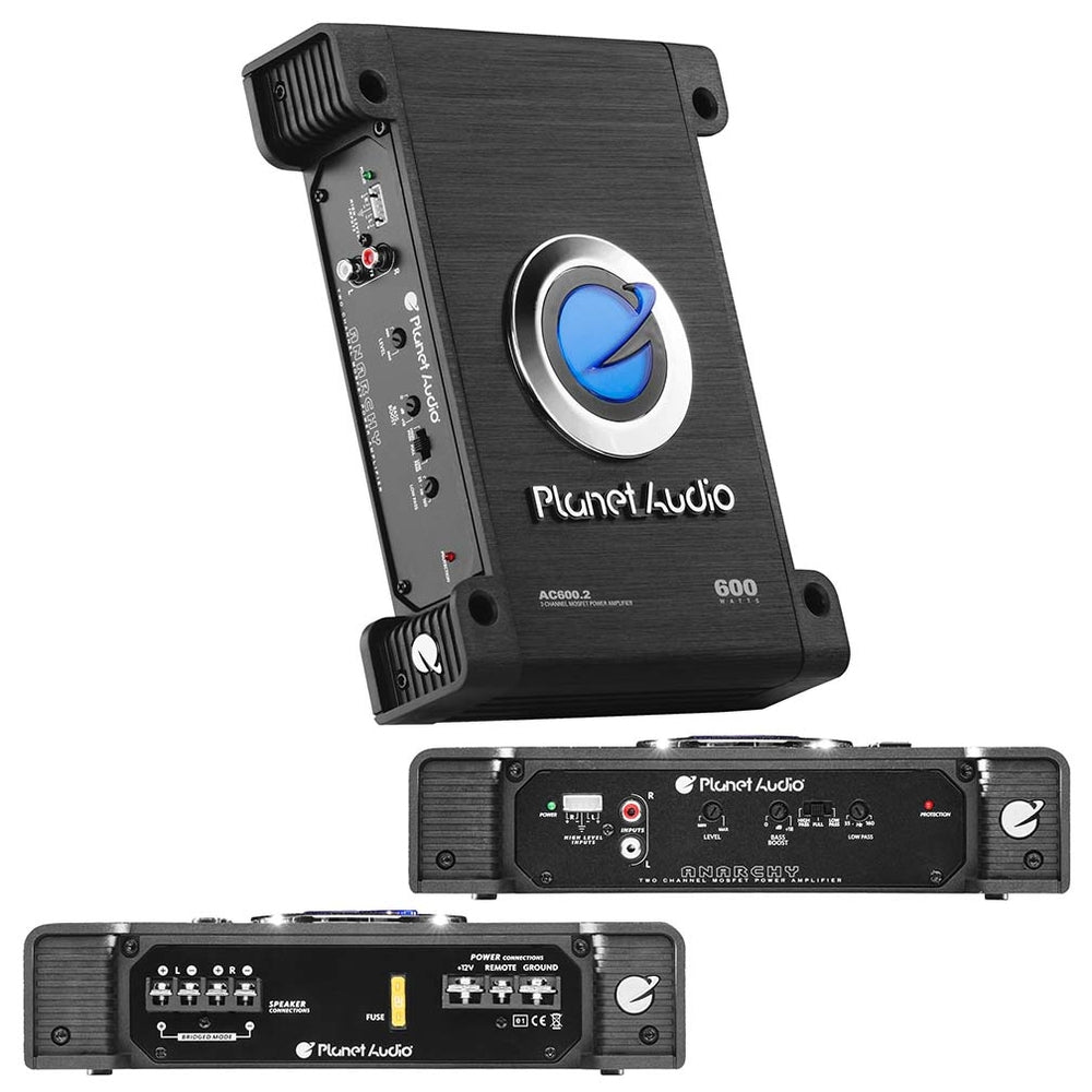 Planet Audio Ac600.2 2Ch Amplifier 600W Max Image 1