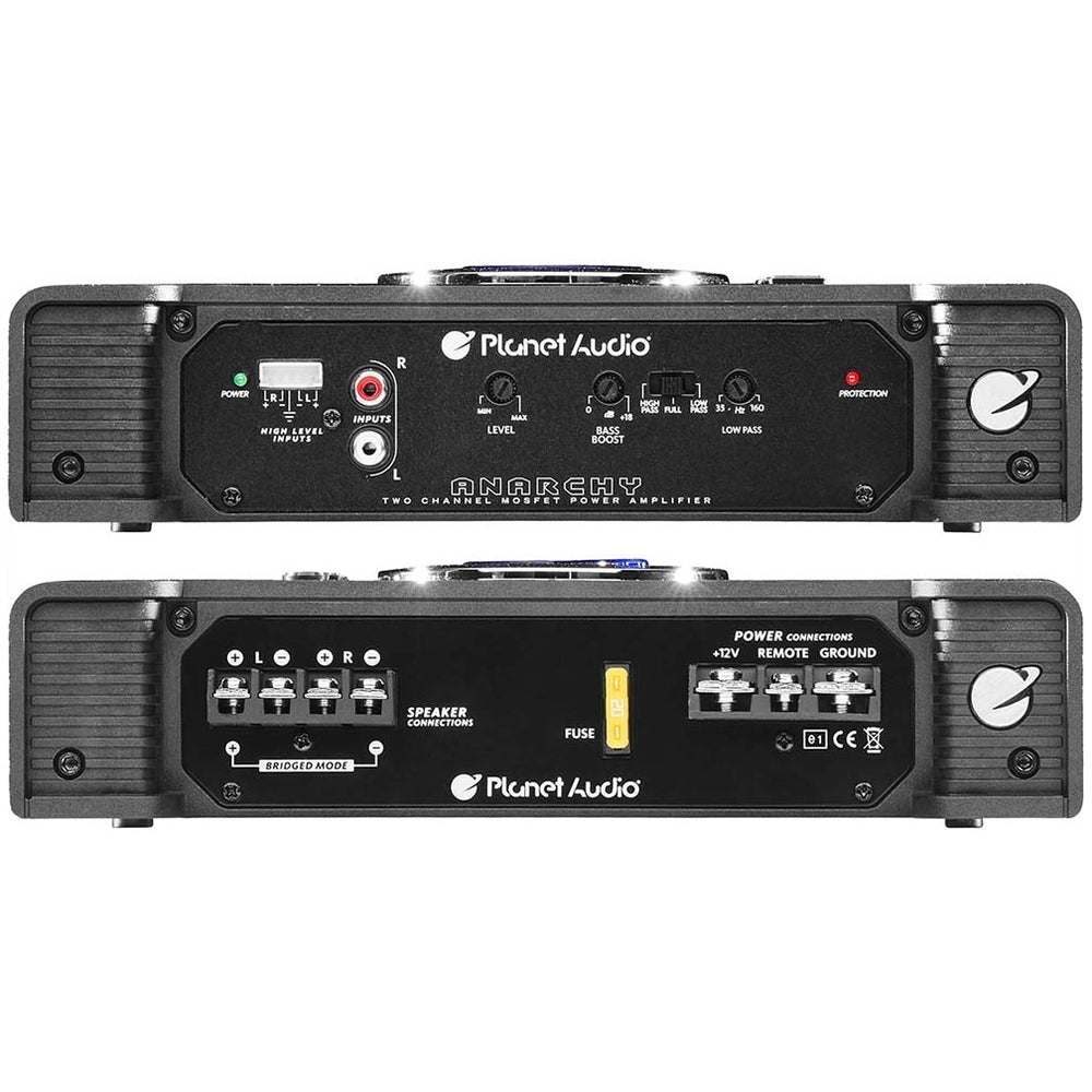 Planet Audio Ac600.2 2Ch Amplifier 600W Max