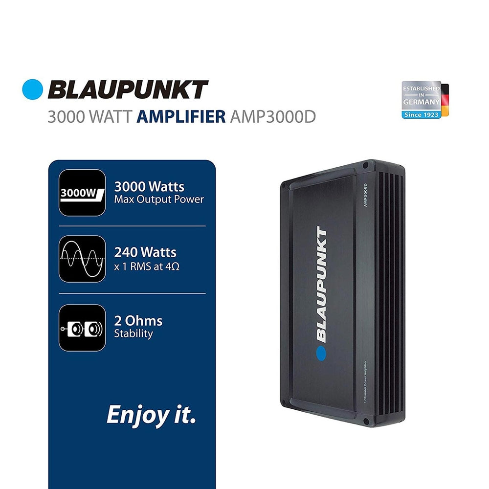 Blaupunkt Amp3000D 3000 Watt Max Monoblock Amplifier
