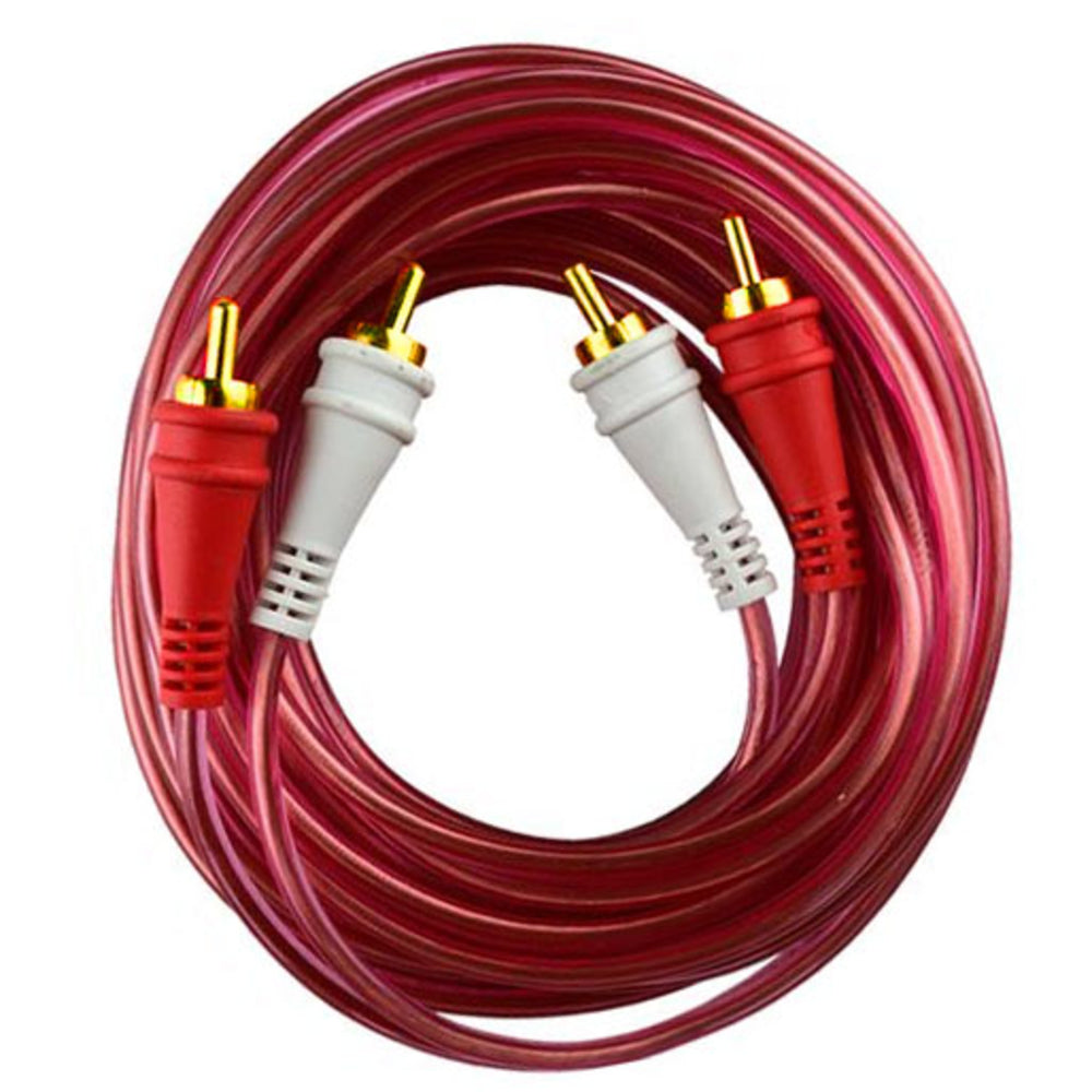 Nippon Ampg20 Audiopipe Rca Cable 20' Ofc Clear Installer Series Image 1