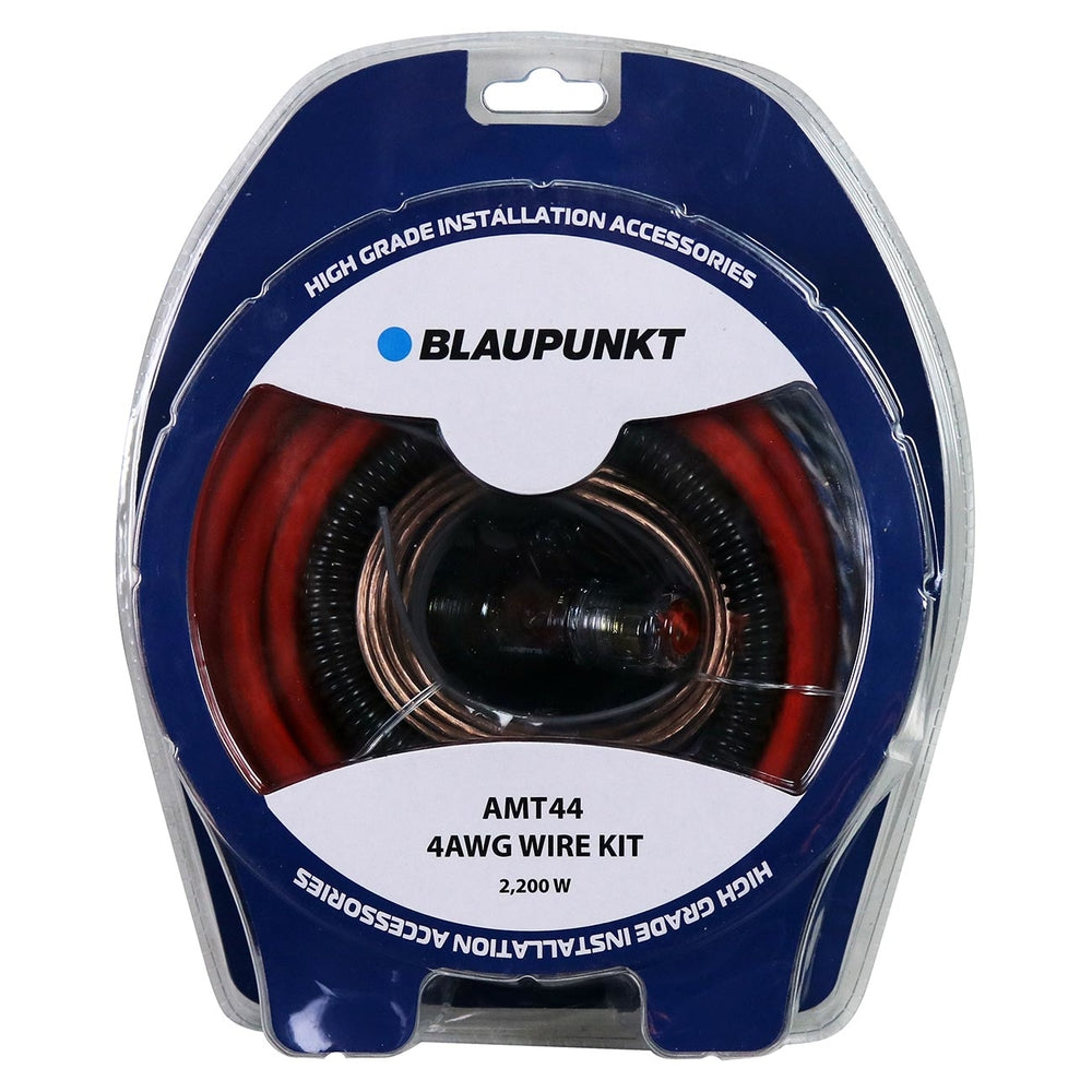 Blaupunkt AMT44 4-Gauge Amp Wire Kit - Red Image 1