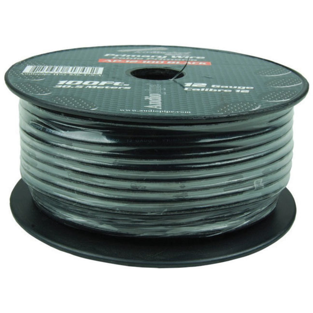 Audiopipe AP-12-100 Primary Wire 12 Gauge 100Ft Black Image 1