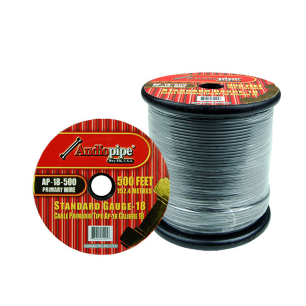 Audiopipe AP18500GREY 18 Gauge 500Ft Primary Wire Grey Image 1
