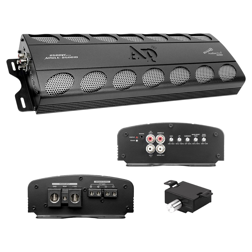 Audiopipemap Apcle-25001D Monoblock Amplifier 2500W Class D MOSFET Power Supply Image 1