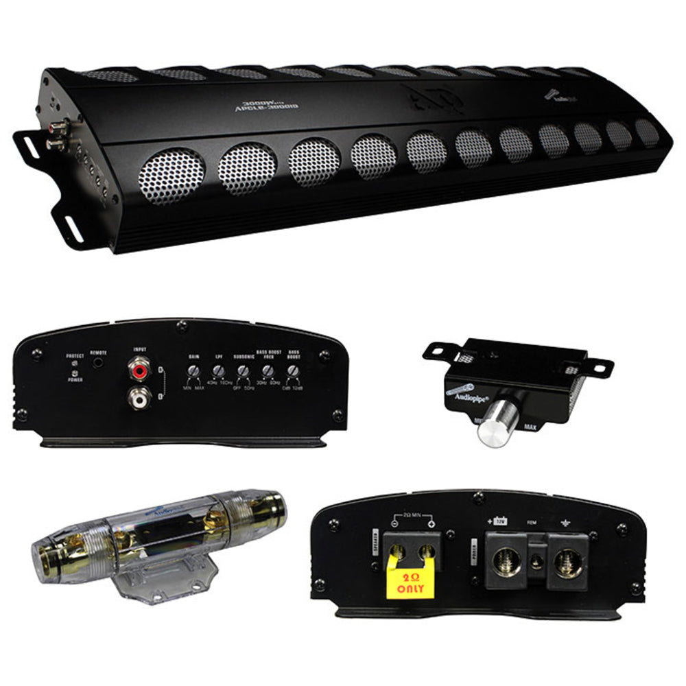 Audiopipe Apcle-30001D Monoblock Amplifier 3000W Class D Image 1