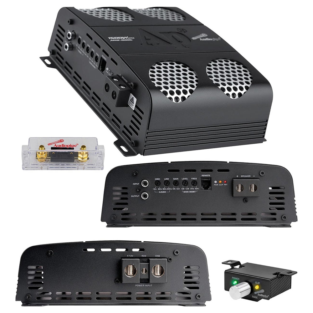 Audiopipe APHF-1500D-H2 Monoblock Amplifier 1600W RMS Image 1