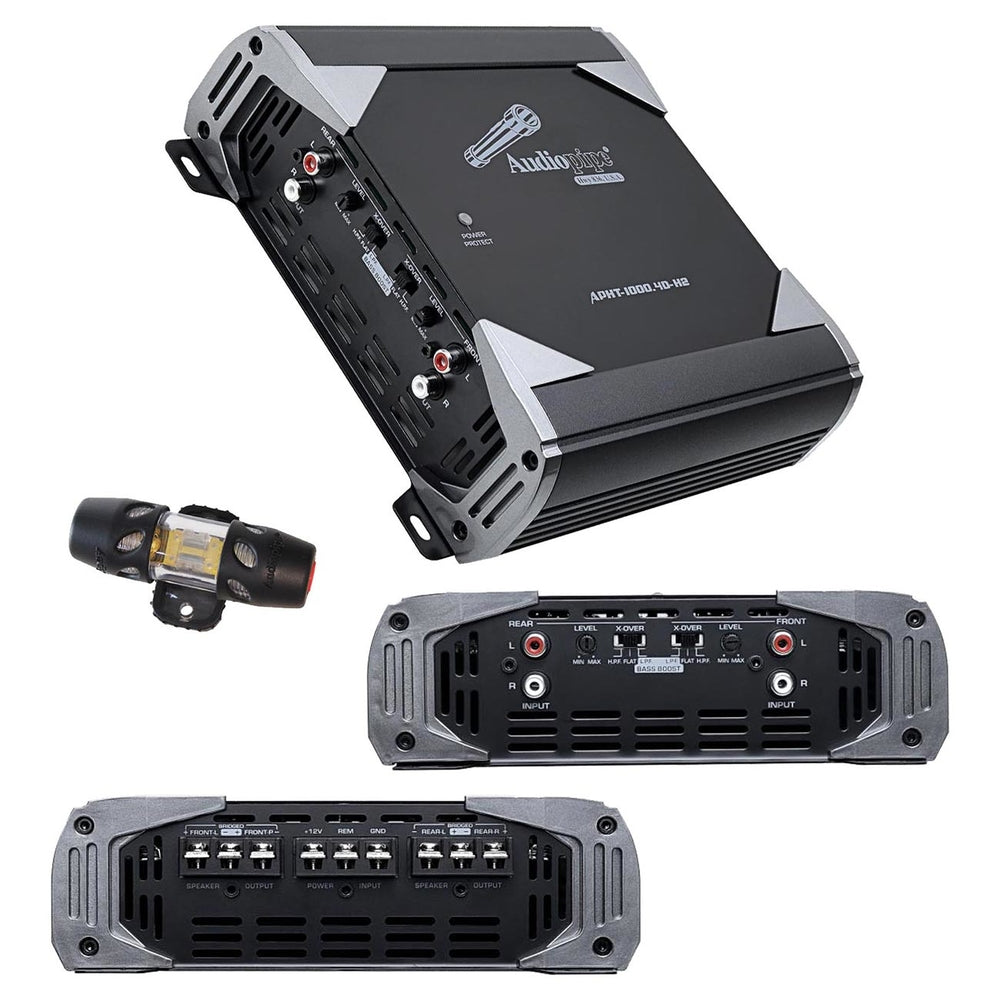 Audiopipe APHT-1000.4D-H2 Amplifier 2500W Max Full Range 4 Channel Image 1