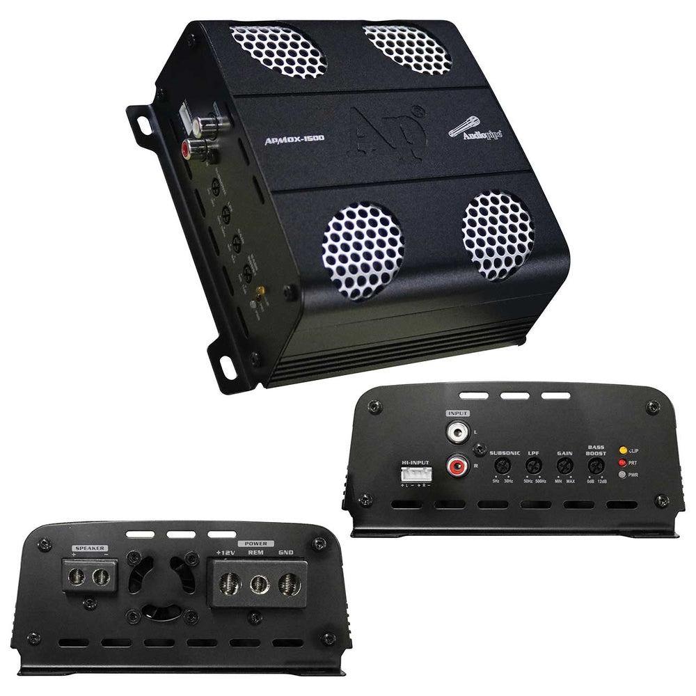 Audiopipemap Apmox-1500 Audiopipe Monoblock Motorcycle Amplifier 800W Rms Image 1