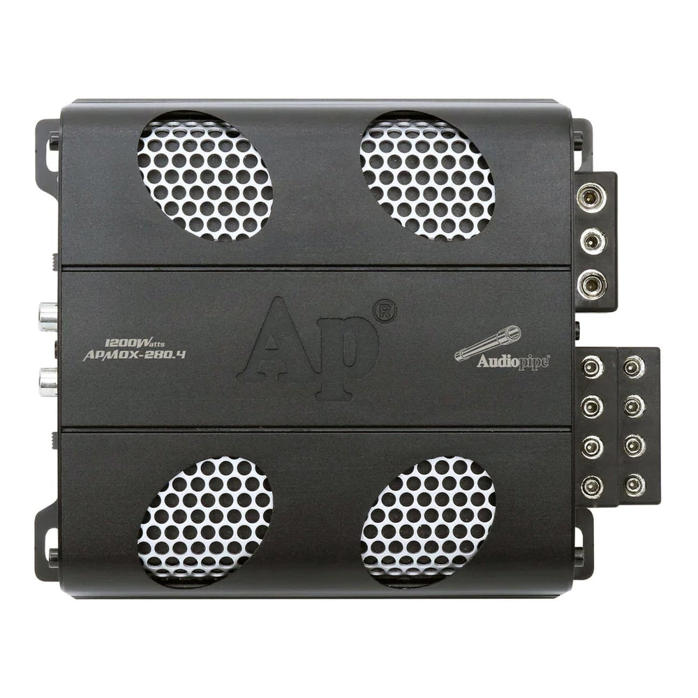 Audiopipemap Apmox-4200 Audiopipe 4 Channel Motorcycle Amplifier 1220W Rms