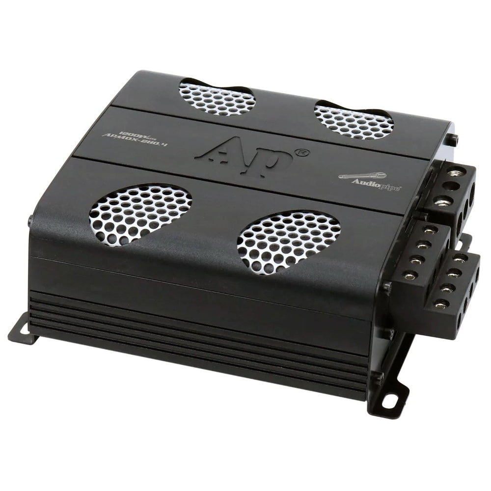 Audiopipemap Apmox-4200 Audiopipe 4 Channel Motorcycle Amplifier 1220W Rms