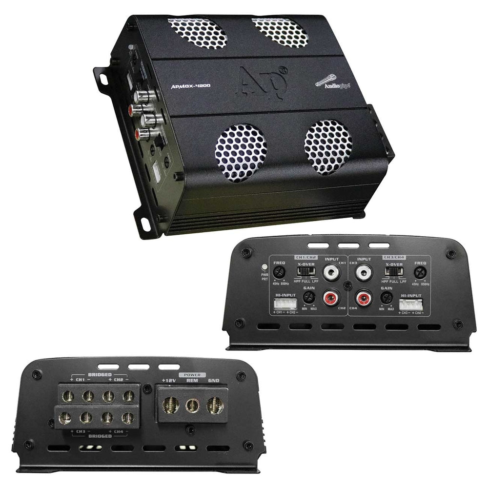 Audiopipemap Apmox-4200 Audiopipe 4 Channel Motorcycle Amplifier 1220W Rms Image 1